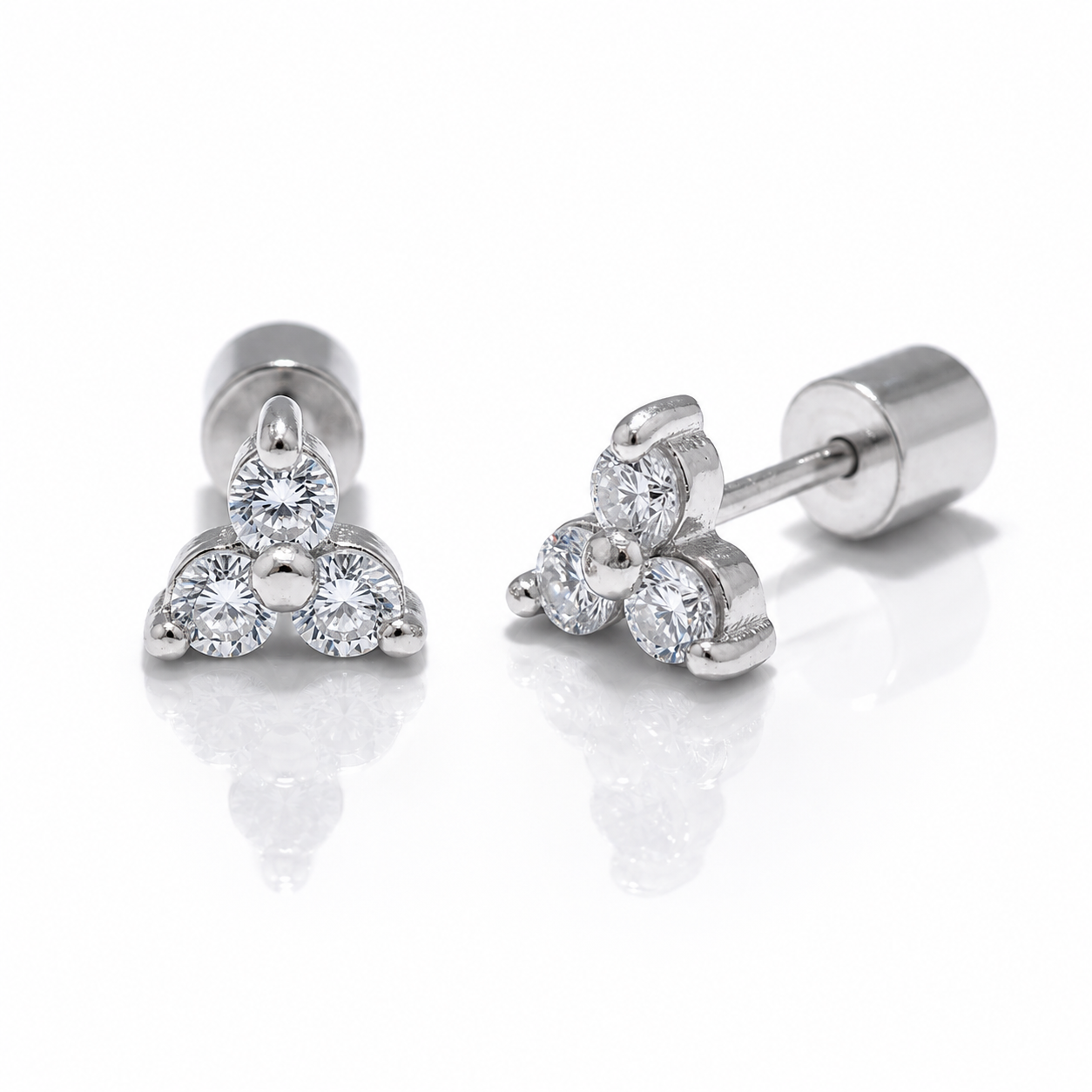 Aria Earrings | White Gold