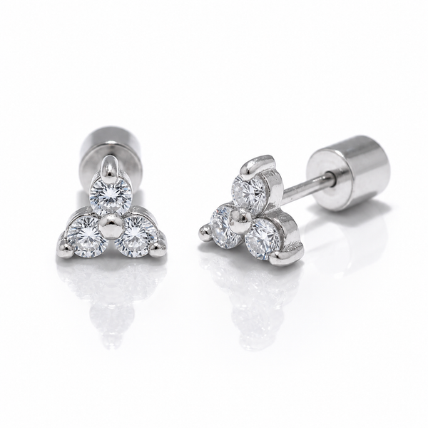 Aria Earrings | White Gold