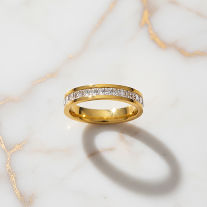 Athena Ring | Gold Vein Marble
