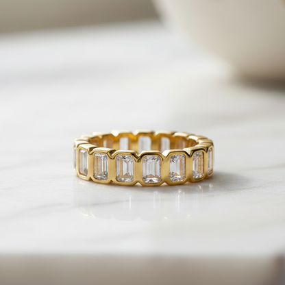 Cleo Ring | Clear CZ Marble