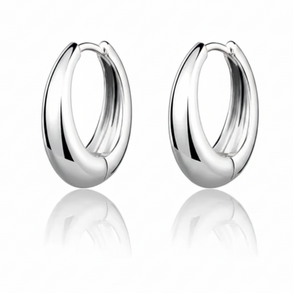 Lumire Silver Hoop Earrings