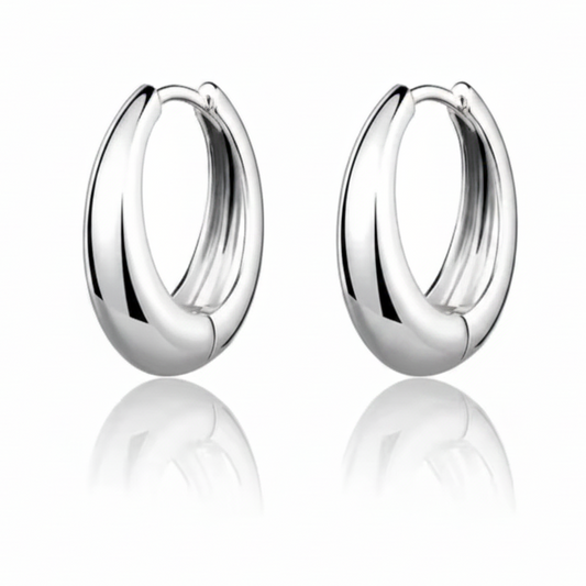 Lumire Silver Hoop Earrings