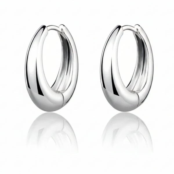 Lumire Silver Hoop Earrings