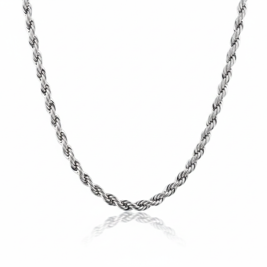 Silver Rope Chain — Enhanced